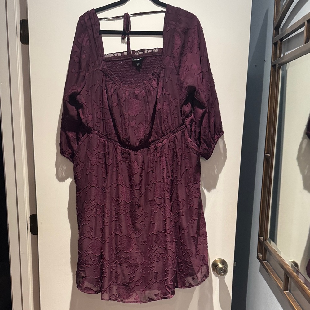 Torrid Deep Purple Lace Mini Dress